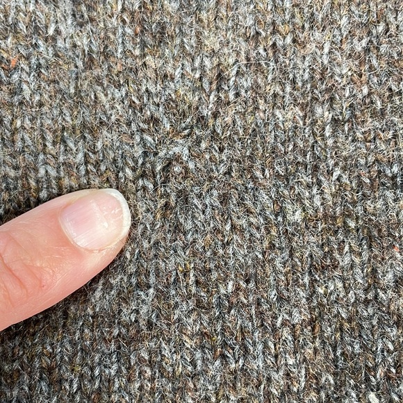 SOLD - Loro Piana Cashmere Turtleneck Sweater Marled Brown Knit Mens Sz 48 Small - Picture 11 of 13